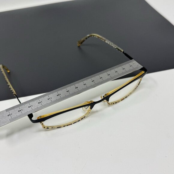 Jean Lafont Eyeglasses Rococo 017 black Leopard Signature Print  50 [] 20-140 - Picture 12 of 16